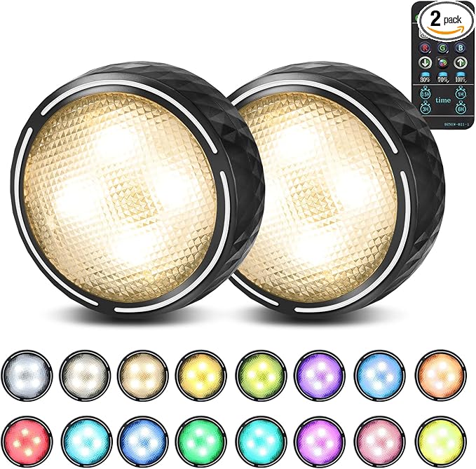 Battery Operated Puck Lights by Onumii
