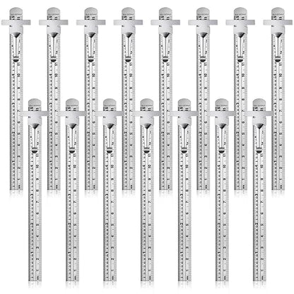 20 Pieces 6 Inch 15 cm Pocket Ruler Flexible Precision Stainless Steel Ruler by Frienda