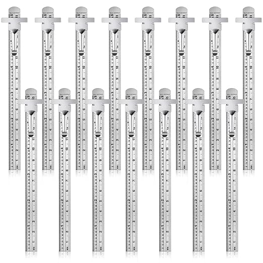 30 Pieces 6 Inch 15 cm Pocket Ruler Flexible Precision Stainless Steel Ruler by Frienda