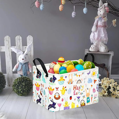 FUULOXE Storage Bin for Shelves Rectangle Closet Baskets Foldable Box - Image 4