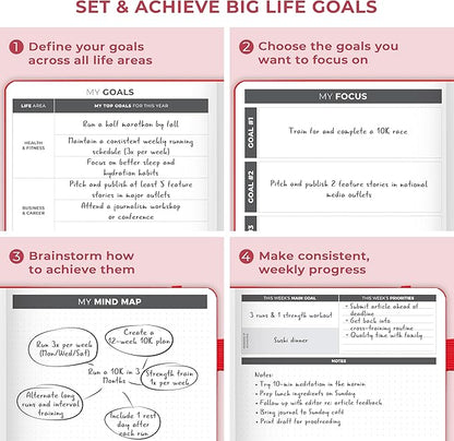 Clever Fox Planner Large – Undated Weekly & Monthly Planner - Image 8