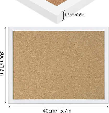 FEBSNOW Cork Board Bulletin Board 15.7 x 12 Inches - Image 2