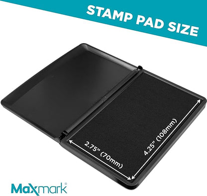 MaxMark Large Black Stamp Pad - Image 3