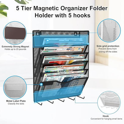 KZWKRG 6 Tier Magnetic File Holder - Image 5