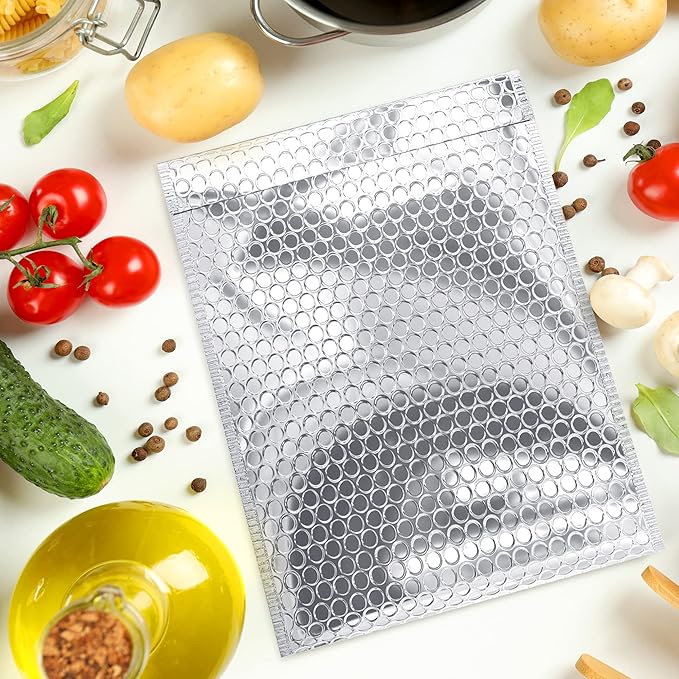 Amiff Silver Thermal Bubble Mailer, 11 x 15 Inches. 50 Pack Metallic Bubble - Image 7