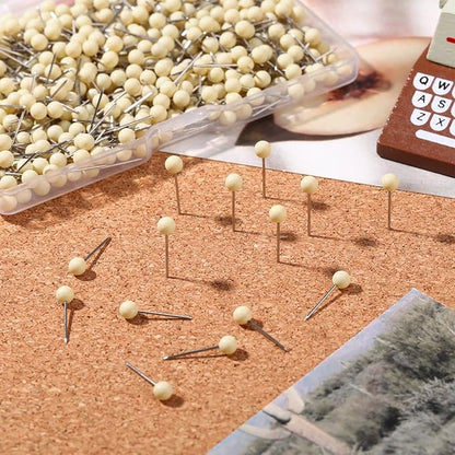 WILLBOND 500 Pack Map Push Pins Map Tacks Small Round Head Push Pins Thumb Tacks - Image 4
