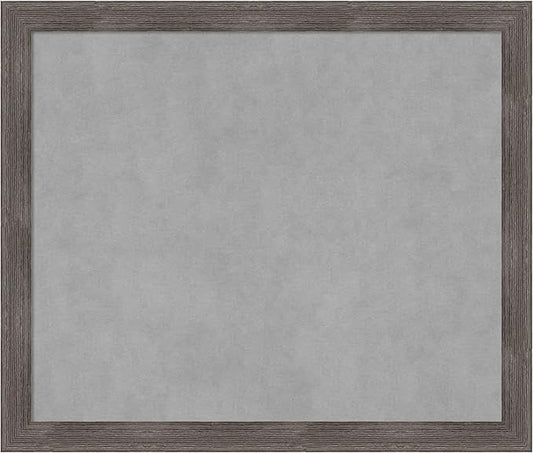 Amanti Art Grey Framed Magnetic Board 23x27 Medium Vision Board by AmantiArt