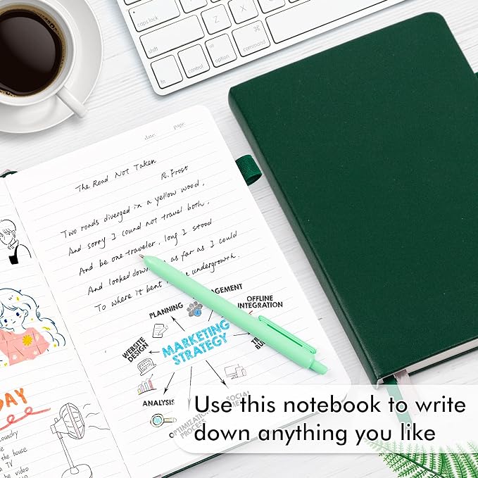 feela 24 Pack Journal Notebook for Work, Business Notebook Bulk Hardcover Lined - Image 4