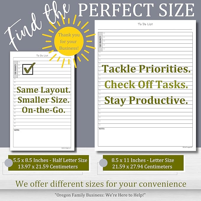 TO DO List Planner Notepad, 60 Page Planning Pad. Undated ToDo Checklist - Image 3