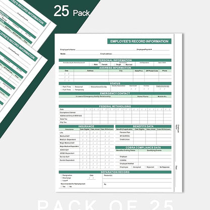 Employee Personnel File Folders, 9.5x11.5 Inch, Letter Size, Heavyweight - Image 5