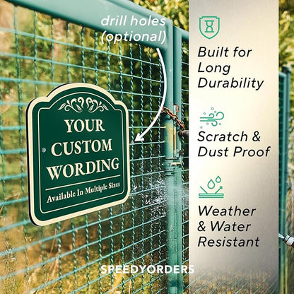 Custom Decorative Outdoor Metal, Personalized Aluminum, Customized Driveway - Image 6