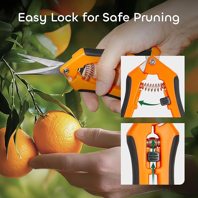 GROWNEER 6 Packs Pruning Shears Gardening Hand Pruning Snips - Image 6