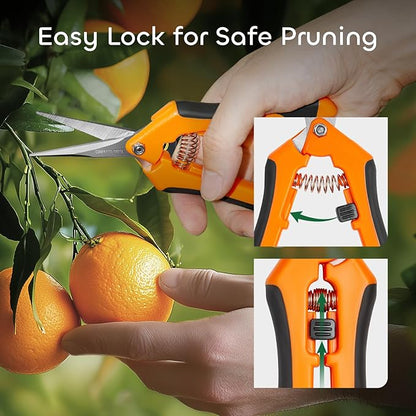 GROWNEER 6 Packs Pruning Shears Gardening Hand Pruning Snips - Image 6