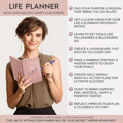 Life Planner - A 12 Month Journey to Crush Your Goals, Increase Productivity - Image 3