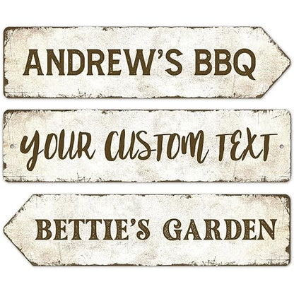 Rustic Custom Sign, Personalized Metal Signs, Gift by SigoSigns