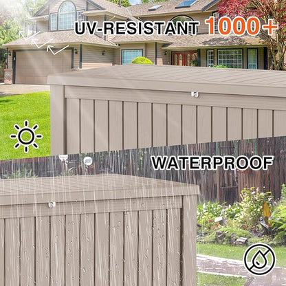 EasyUp 180 Gallon Deck Boxes Waterproof, Outdoor Large Storage Boxes - Image 3