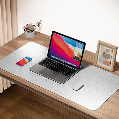 Boutilon Leather Desk Pad Protector, Non-Slip Mouse Pad, Laptop Desk Pad - Image 2