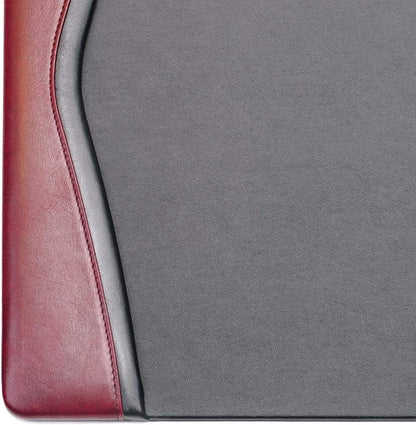 Dacasso Burgundy Leather 25.5" x 17.25" Side Rails Desk Pad - Image 6
