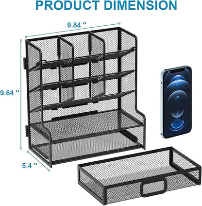 Marbrasse Larger Mesh Desk Organizer - Image 4