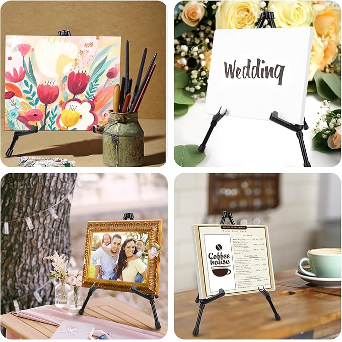 AROIC 6 Pack 14'' Tabletop Easels, Adjustable Portable Table Top Easel - Image 7