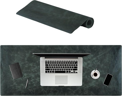 Node Leather Calfskin Leather Desk Pad – Executive Office Desk Mat by NodeLeather