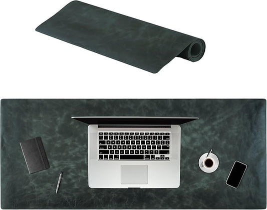 Node Leather Calfskin Leather Desk Pad – Executive Office Desk Mat by NodeLeather
