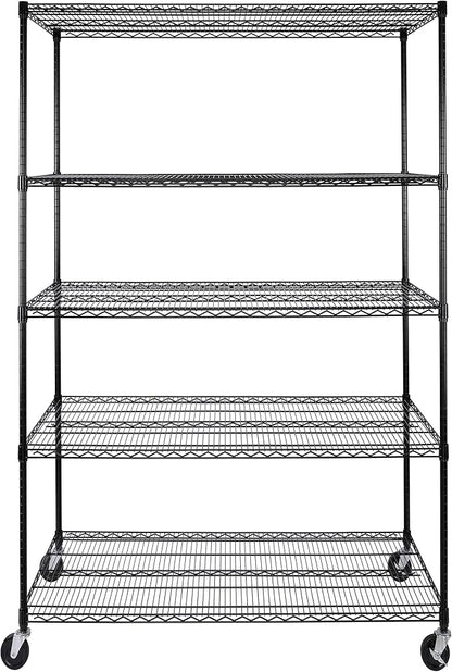 Seville Classics UltraDurable Heavy Duty NSF Solid Steel Wire Rack Storage Unit - Image 2
