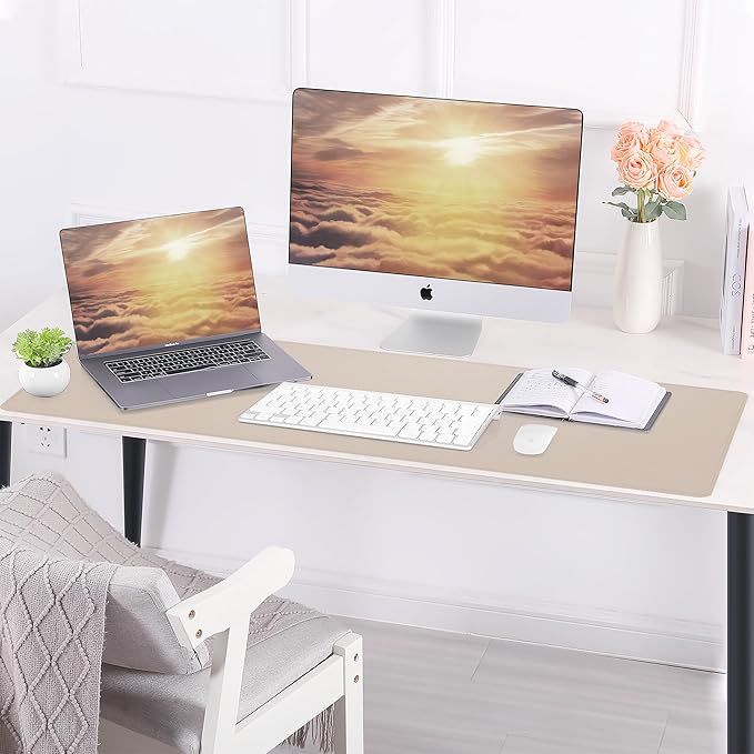 Leather Desk pad Protector, Large Desk mat - Image 6