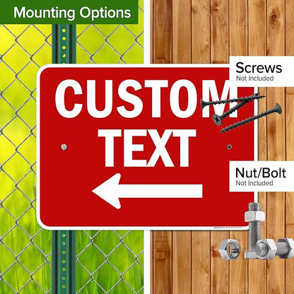 Custom Arrow, Custom Directional Sign, Left Arrow, 18x24 Inches, Rust Free .063 - Image 5