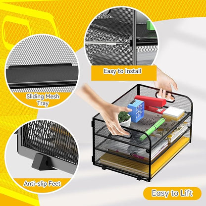 MINDEPOT 3-Tier Paper Letter Organizer Tray - Image 4