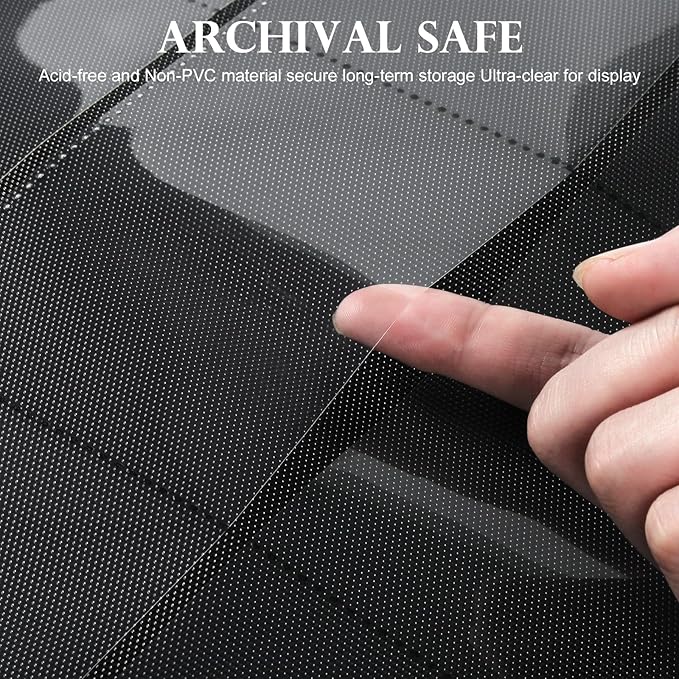 GEAoffice Premium Top Loader Binder 9 Pockets, Waterproof PU Leather Card Binder - Image 6