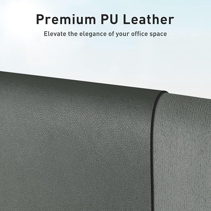 Aothia Faux Leather Desk Mat – Large Mouse Pad, Non-Slip PU Leather Blotter - Image 2