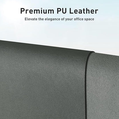 Aothia Faux Leather Desk Mat – Large Mouse Pad, Non-Slip PU Leather Blotter - Image 2