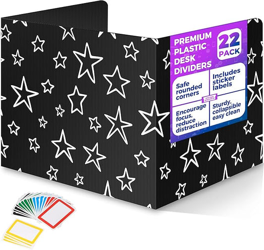 22-Pack Desk Dividers for Students by Storage+Standard