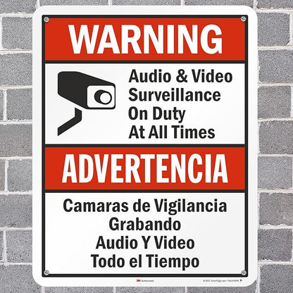 SmartSign 30 x 24 inch “Warning - Image 4