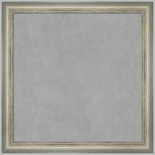Amanti Art Silver Framed Magnetic Board 14x14 X-Small Vision Board by AmantiArt