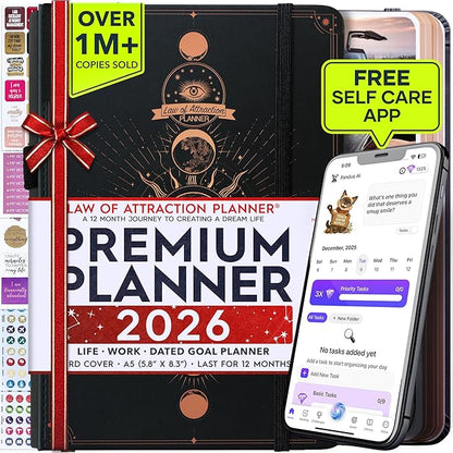 Law of Attraction Planner 2026 Deluxe by FreedomMastery