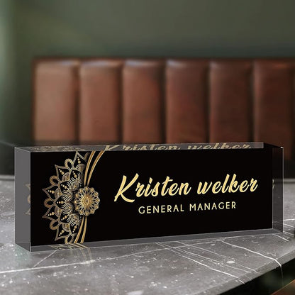 SalaGraphics Desk Name Plate Personalized, Custom - Image 4