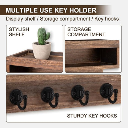Lucundm Key and Mail Holder Wall Mount, Key Hanger - Image 4