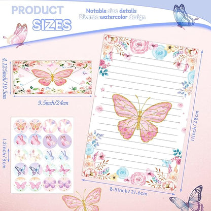 TaoBary 160 Pcs Stationery Paper Set 50 Double Sided Stationery Papers - Image 4