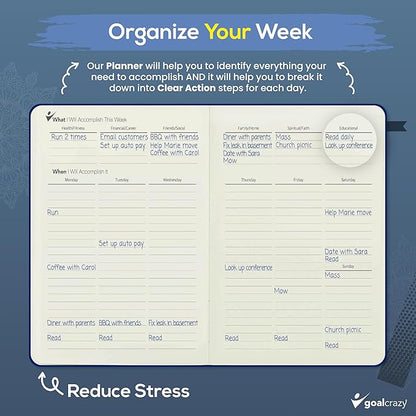 Undated Daily Planner to Achieve Your Goals 2025-2026 - Image 5