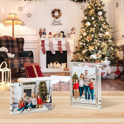 XINANDE 5x7 Acrylic Picture Frames 1 Pack, 10+10MM Premium Acrylic Photo Frame - Image 7