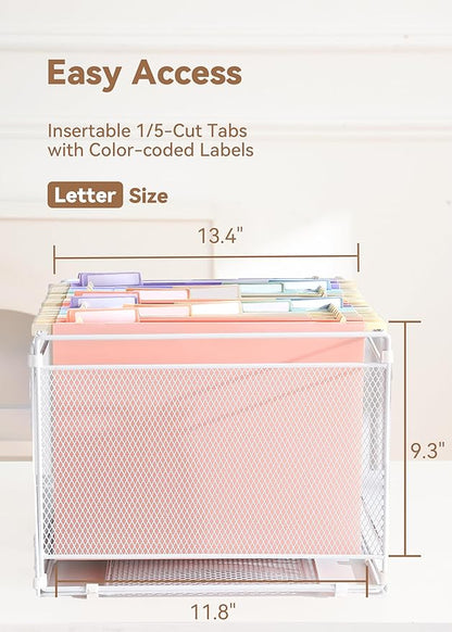 SortRax Plastic Extra Capacity Hanging File Folders, Heavy Duty - Image 4