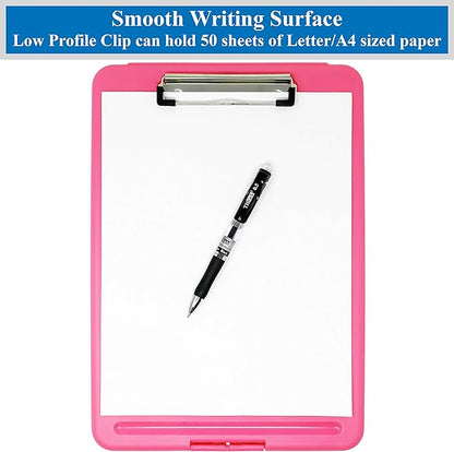 Think2Master Pink Plastic Storage Clipboard. | 25% Heavier & 25% Sturdier| - Image 4