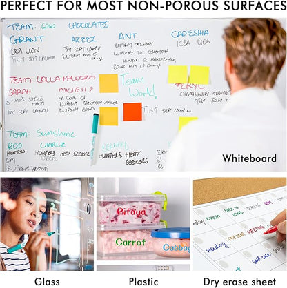 Shuttle Art Dry Erase Markers, 20 Pack 17 Colors Whiteboard Markers, Bundled - Image 5