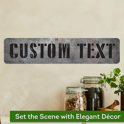 Custom Sign, Custom Street Sign, 11 Font Colors, 13 Font Styles, 4 Hole Options - Image 4