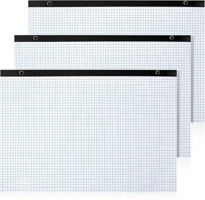 Fainne 3 Pcs Large Engineering Graph Paper Grid Graph Paper Pad Giant Drafting by Fainne