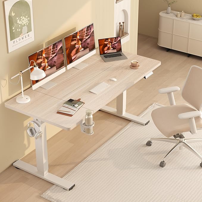 FitStand Standing Desk, Large 63x31 Inches Height Adjustable Stand Up Desks - Image 2
