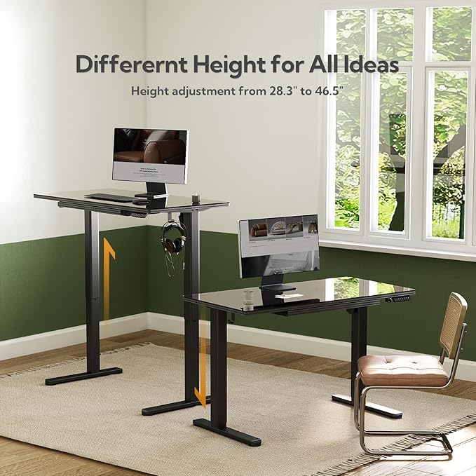 INNOVAR Glass Standing Desk - Image 4