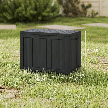 Yardgrace 45 Gallon Deck Box Plus, Outdoor Storage Box Lockable, Waterproof - Image 4